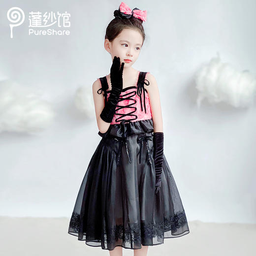 【非质量问题不退换】黑幻玫瑰胸衣 黑幻蕾丝半裙 商品图0