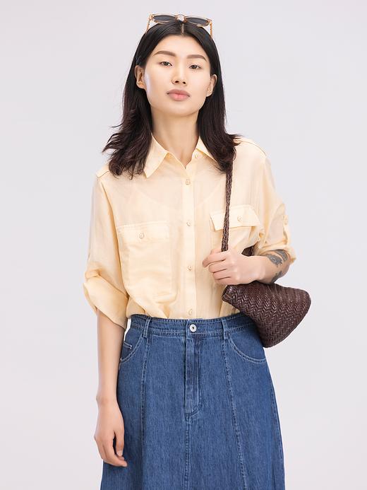 XIAOYU|工装风丝棉衬衫242SY041 商品图1