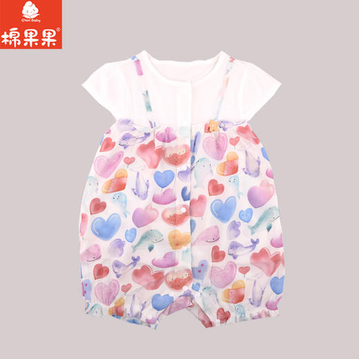 棉果果夏季新品女童对开无袖连体衣M222722224220 商品图1