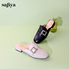 Safiya/索菲娅2024春季新品平底水钻穆勒拖鞋 SF41112417 商品缩略图0