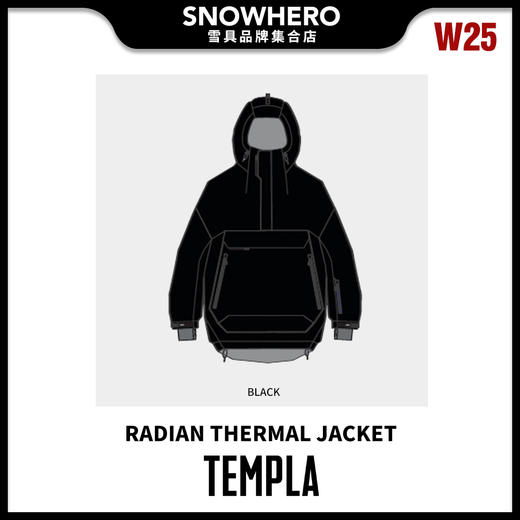 24/25雪季TEMPLA男女同款RADIAN THERMAL JACKET滑雪服预售 商品图2