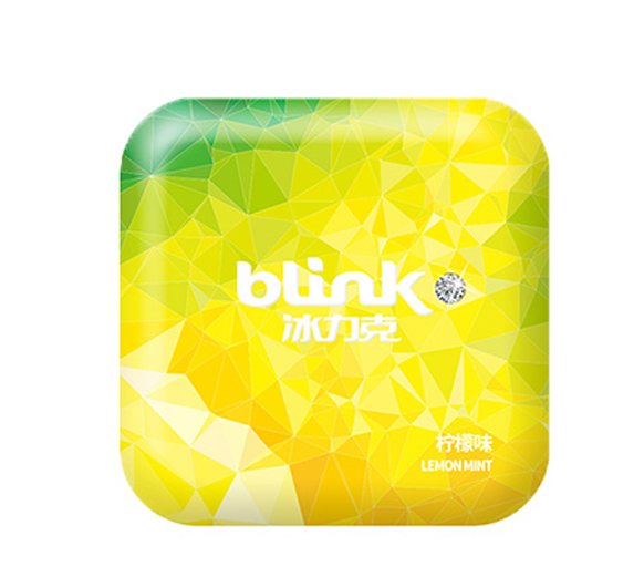 冰力克blink清新口气薄荷糖无糖柠檬味15g/盒