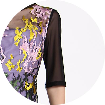 【伯妮斯茵】172S222--紫色连衣裙--几何奎罗 印加文明 商品图6