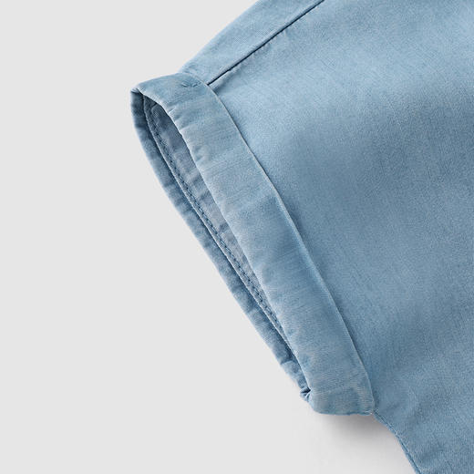 英氏-童衣类（夏）H4英梭短蛤 浅牛仔蓝66CM男 商品图5