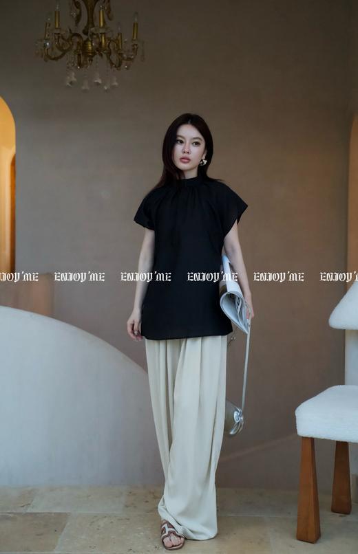 【门店同款】ENJOY夏季松弛-立领飞袖上衣 157347281 商品图3