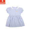 棉果果夏季新品女童抽条巴厘纱翻领连衣裙M222701224225 商品缩略图0