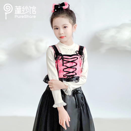 【非质量问题不退换】黑幻玫瑰胸衣 黑幻蕾丝半裙 商品图6