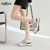 Safiya/索菲娅2024春潮流拼接轻便网面透气厚底阿甘运动鞋 SF41112432 商品缩略图3