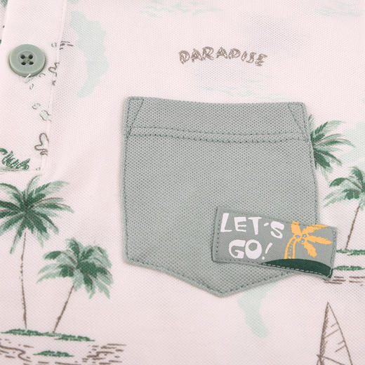 棉果果夏季新品男童珠地棉短袖POLOM212140224276 商品图1