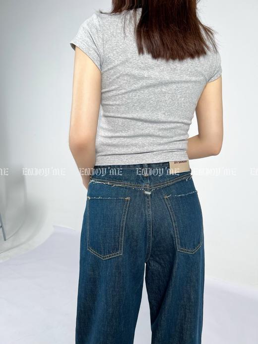 【门店同款】ENJOY夏季后剪毛边直筒裤 157147254 商品图3