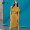 EITIE爱特爱夏季新款显瘦纯色百搭洋气收腰连衣裙7407147 商品缩略图0