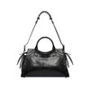 BALENCIAGA 巴黎世家 女士 Neo Cagole City 细纹羊皮革提挎包 黑色 700451 210B0 1000 商品缩略图2