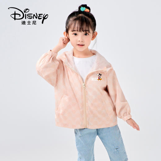Disney/迪士尼儿童米奇背包轻薄外套男女宝连帽浅秋外套XME2SW340 商品图2