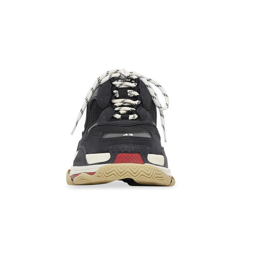 BALENCIAGA 巴黎世家 男士网布休闲老爹鞋 黑色 533882 W09OM 1000 商品图1