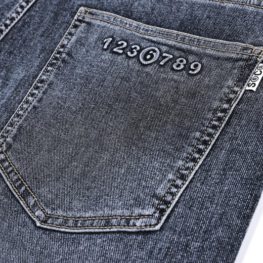 【断码清仓】HX 夏季水洗牛仔长裤合体版型S201422141101 商品图10