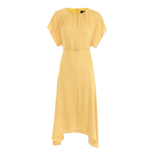 EITIE爱特爱夏季新款显瘦纯色百搭洋气收腰连衣裙7407147 商品图5