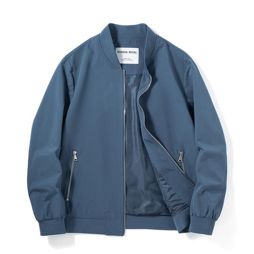 【防风面料】罗蒙春秋休闲男士夹克外套男时尚棒球服外套百搭夹克男 商品图2