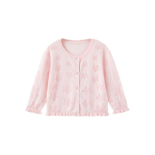 英氏儿童外套春夏轻薄开衫外套透气不闷女童针织衫新款衣服 商品图5