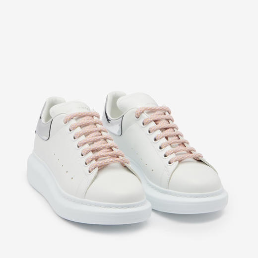 ALEXANDER MCQUEEN 亚历山大.麦昆 女士银尾阔型休闲运动鞋 白色 718232 WIEE4 9071 商品图1