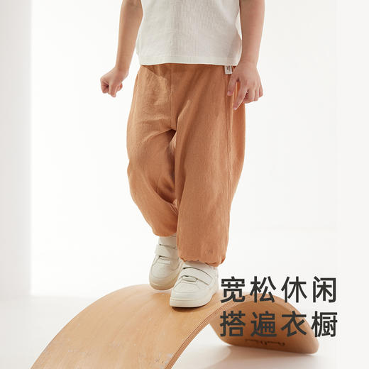 【商场同款】英氏儿童裤子加弹百搭休闲裤男童女童长裤2024新款 商品图4