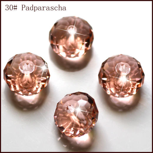 扁形算盘珠彩色水晶48切面珠料半成品意卡米诺手串念珠单颗珠子料散珠 商品图7