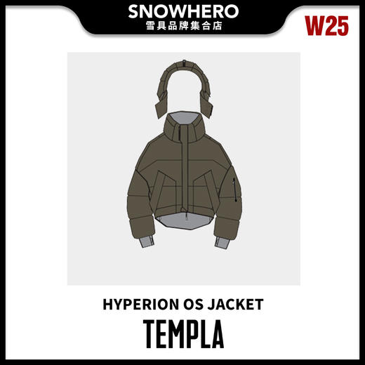 24/25雪季TEMPLA男女同款HYPERION OS JACKET滑雪服预售 商品图1