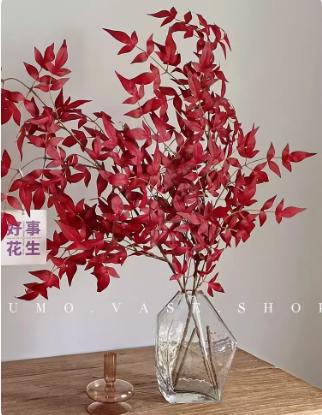 日式几何锤纹玻璃花瓶--石头矮胖 商品图2
