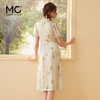 mc2复古新中式国风盘扣改良收腰连衣裙女装2024夏季新款时尚显瘦 商品缩略图2