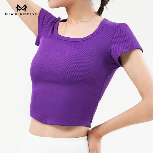 【清仓不退换】迷悟MW12T027简约时尚U领T恤 商品图7