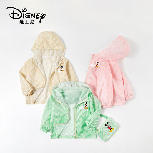 Disney/迪士尼儿童米奇背包轻薄外套男女宝连帽浅秋外套XME2SW340 商品图3