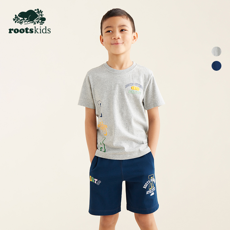【2件9折】【ROOTS】儿童休闲T恤