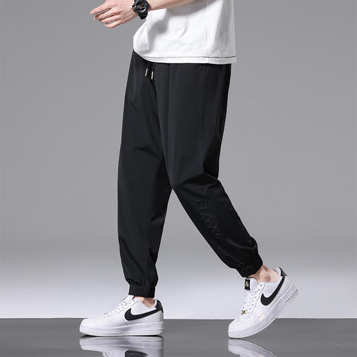 【冰丝高弹】【DSL】大依优型大码束脚冰丝裤休闲裤加肥加大休闲裤大号裤子长裤夏季宽松胖子男装 商品图2