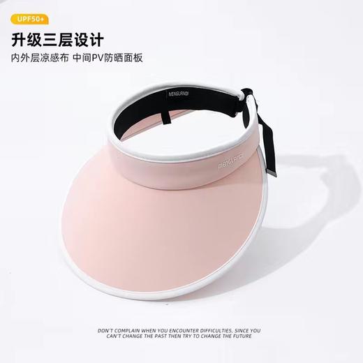 【新品！夏季冰丝遮阳帽】清新夏日，敞亮大帽檐，完美显脸小，UPF50+全脸防晒技术，紫外线阻隔率超98%。骑车、旅游、度假必备，时尚又实用的防晒利器！ 商品图7