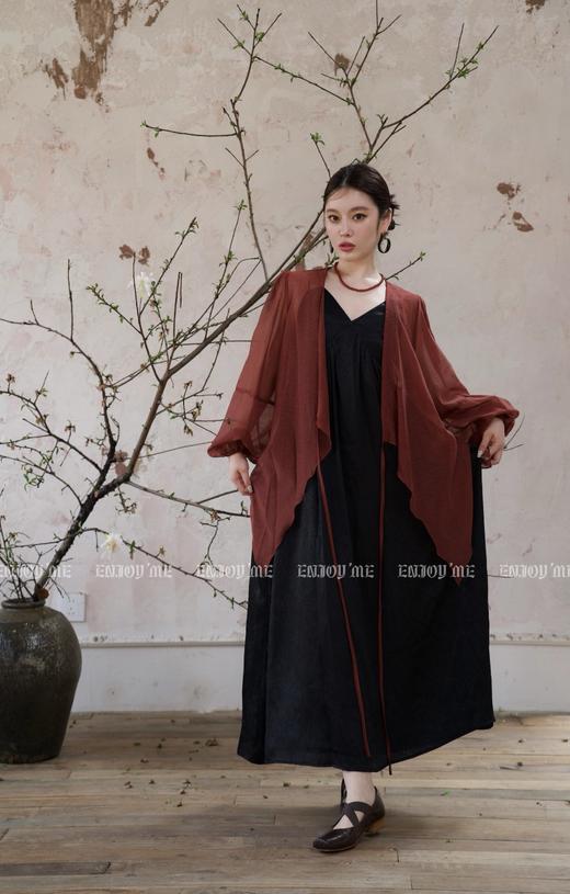 【门店同款】ENJOY夏季云敛-银装素裹系带衬衫 157309461 商品图4