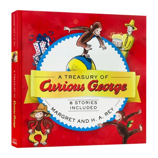 Collins柯林斯 英文原版 好奇乔治猴8个故事合集 绘本 A Treasury of Curious George 精 全英文版 精装 商品图3