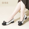 信诺真皮舒适单鞋2024新款春款高跟鞋春季中年香风女士皮鞋妈妈鞋24C5009-8 商品缩略图1