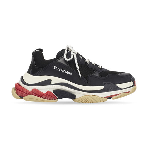 BALENCIAGA 巴黎世家 男士网布休闲老爹鞋 黑色 533882 W09OM 1000 商品图0