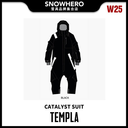 24/25雪季TEMPLA男女同款CATALYST SUIT滑雪连体服预售 商品图3