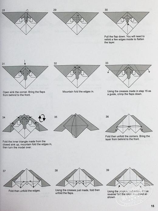 【中商原版】隐形飞机折纸 折纸步骤教程 Stealth Aircraft Origami 英文原版 Jayson Merrill 手工技巧 商品图8
