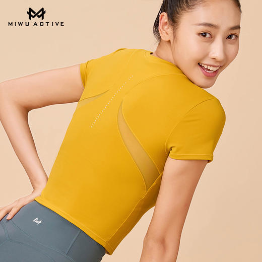 【清仓不退换】迷悟MW11T013后背拼网纱T恤 商品图3