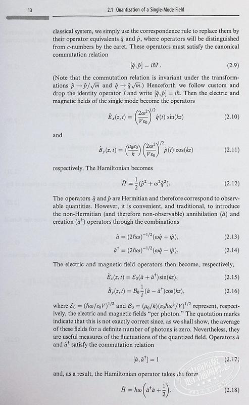 预售 【中商原版】量子光学导论 第二版 量子光学研究生教材 Introductory Quantum Optics 英文原版 Christopher C Gerry 商品图6