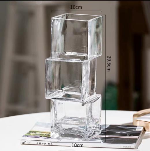 轻奢高档不规则花瓶--0927错位方块 商品图7