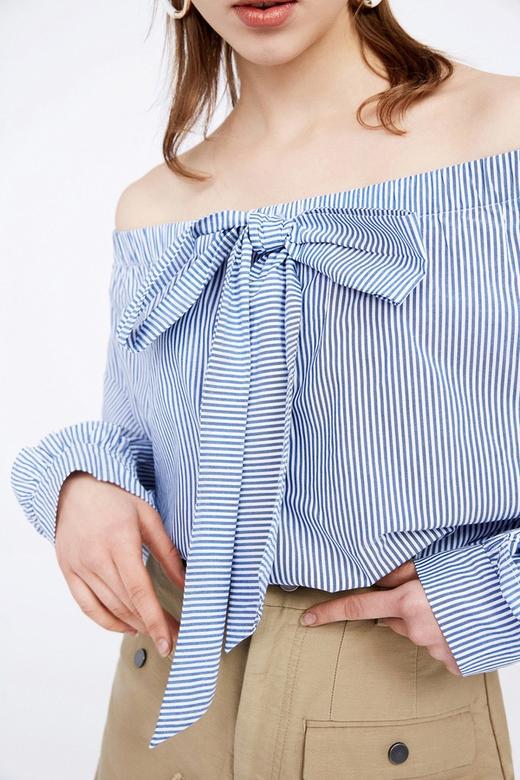 d'zzit 蓝色条纹时尚衬衣 11574 商品图3