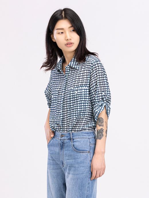 XIAOYU|工装风丝棉格子衬衫242SY136 商品图2