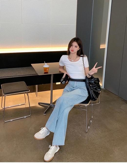 【云朵感~芭蕾德训鞋】 透气超高颜值‼️厚底增高，舒适性第一名！各种风格都百搭，裙子裤子随便穿，要潮有潮‼ 增高显脚小，很好搭衣服❗️❗ 商品图13