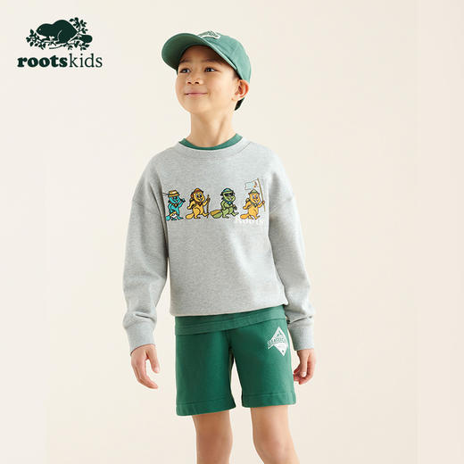 【2件9折】【ROOTS】儿童BUDDY圆领卫衣 商品图1