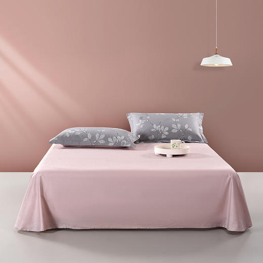 水星家纺 全棉抗菌四件套-叶叶思语 商品图2