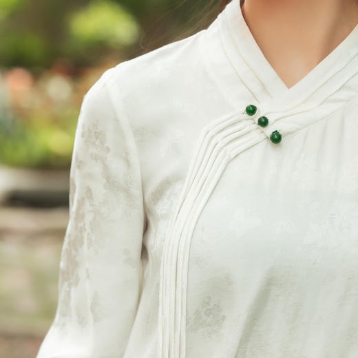 【林栖设计小店】新中式衬衫复古百搭2024春夏新品长袖上衣1942323 商品图6