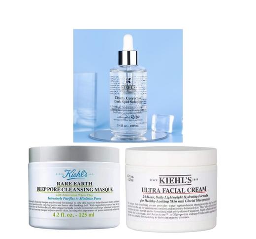 科颜氏淡斑精华100ml+面霜125ml+白泥面膜125ml 组合（无礼盒） 商品图0