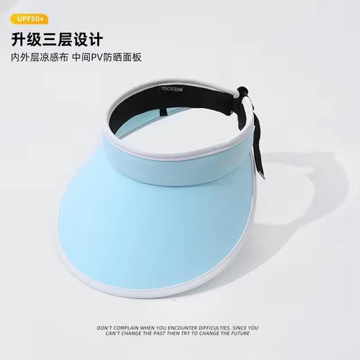 【新品！夏季冰丝遮阳帽】清新夏日，敞亮大帽檐，完美显脸小，UPF50+全脸防晒技术，紫外线阻隔率超98%。骑车、旅游、度假必备，时尚又实用的防晒利器！ 商品图11